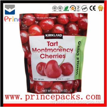stand up pouch doy pack bag zipper packaging window stand up plastic pouch bag/ldpe poly stand up pouches